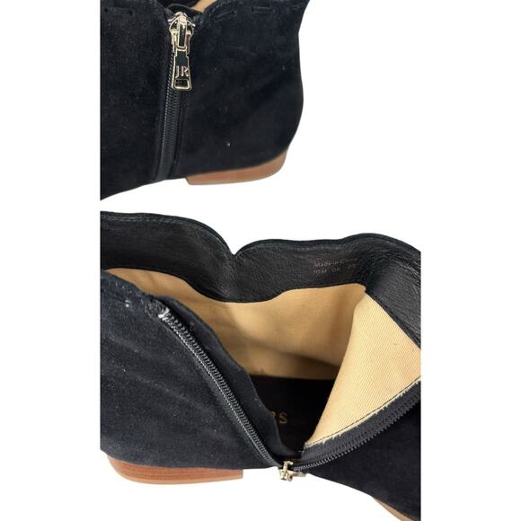 Jack Rogers Rollins Cord Ankle Bootie Chelsea Black Suede Size 10 Womens New - Picture 8 of 10